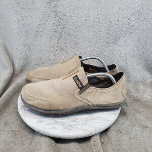 Cushe Shoes Mens Size 10 Tan Suede Slip On Minimalist Barefoot Shoes *Read*